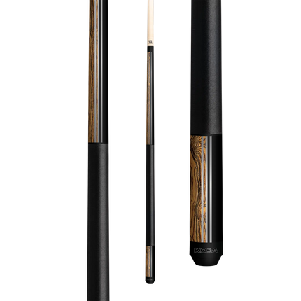 Koda KD29BC (Split Bocote, Black & Silver Pin Stripe Design, Black Linen, 10T) Koda