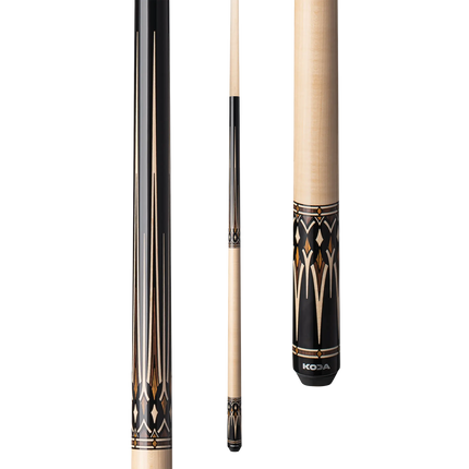 Koda KD53 (Black, Cocobolo, Bocote & Natural 8Pt Design, Maple Wrap, 18T) Koda