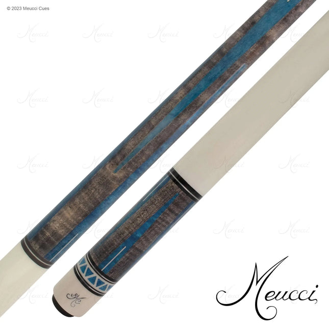 Meucci SW Bar Box 5, Gray Curly, Celestial Blue Rev Points, White Linen, 18T Meucci