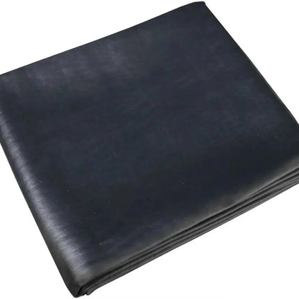 TCL8S 8’ Black Leatherette Table Cover - Straight Corners, Double Stitched (58.5”x102.5”) Black (BK), Dark Brown (DB) Cues and More