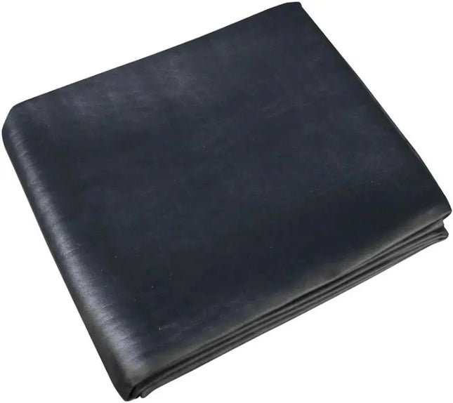 TCL8S 8’ Black Leatherette Table Cover - Straight Corners, Double Stitched (58.5”x102.5”) Black (BK), Dark Brown (DB) Cues and More