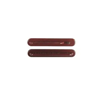 CR650 6 Cue Deluxe Wall Rack w/ Bridge Clip -  Mahogany (M) Cues and More